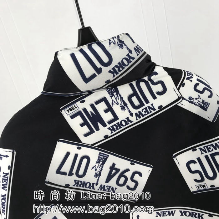 SUPREME 18Aw SuP車牌 麵包羽絨服 超級厚重 防風斜紋純棉 羽絨服 男女同款 ydi2563